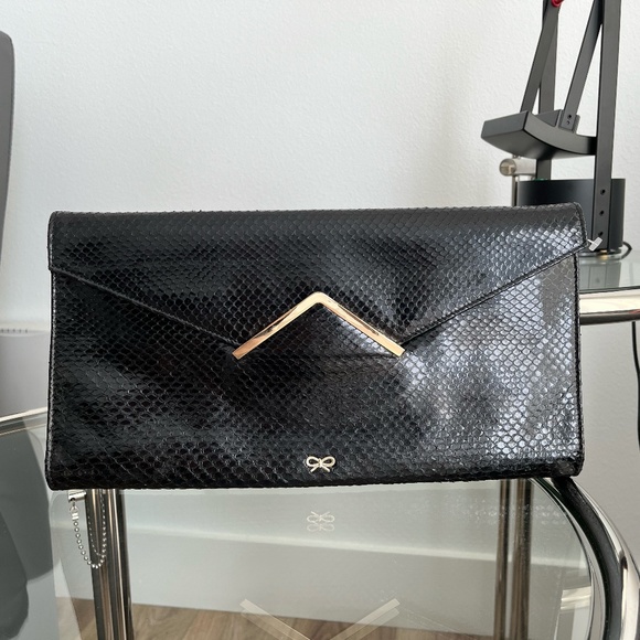 ANYA HINDMARCH luxury leather clutch - Picture 1 of 10